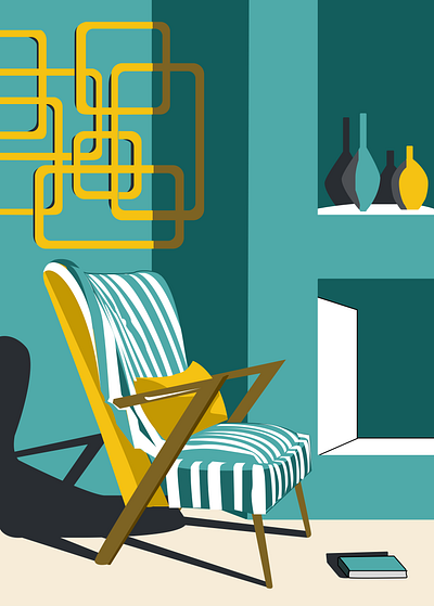 "ILE ILA" Chair Illustration chair design ileila illustration interiordesign