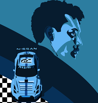 "Gran Turismo" Illustration design figma granturismo illustration posterdesign
