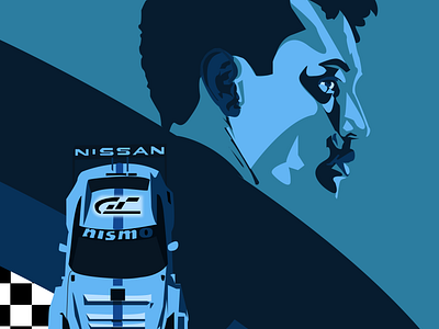 "Gran Turismo" Illustration design figma granturismo illustration posterdesign