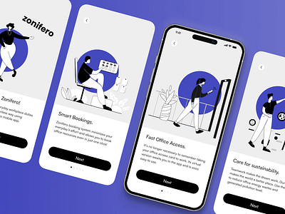 Zonifero platform - concept, part 2 app design digital platform illustration platform ui ux workspace