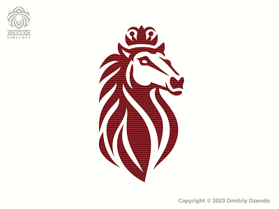 Royal Red Horse Logo animal branding buy logo crown horse horse racing logo red horse royal