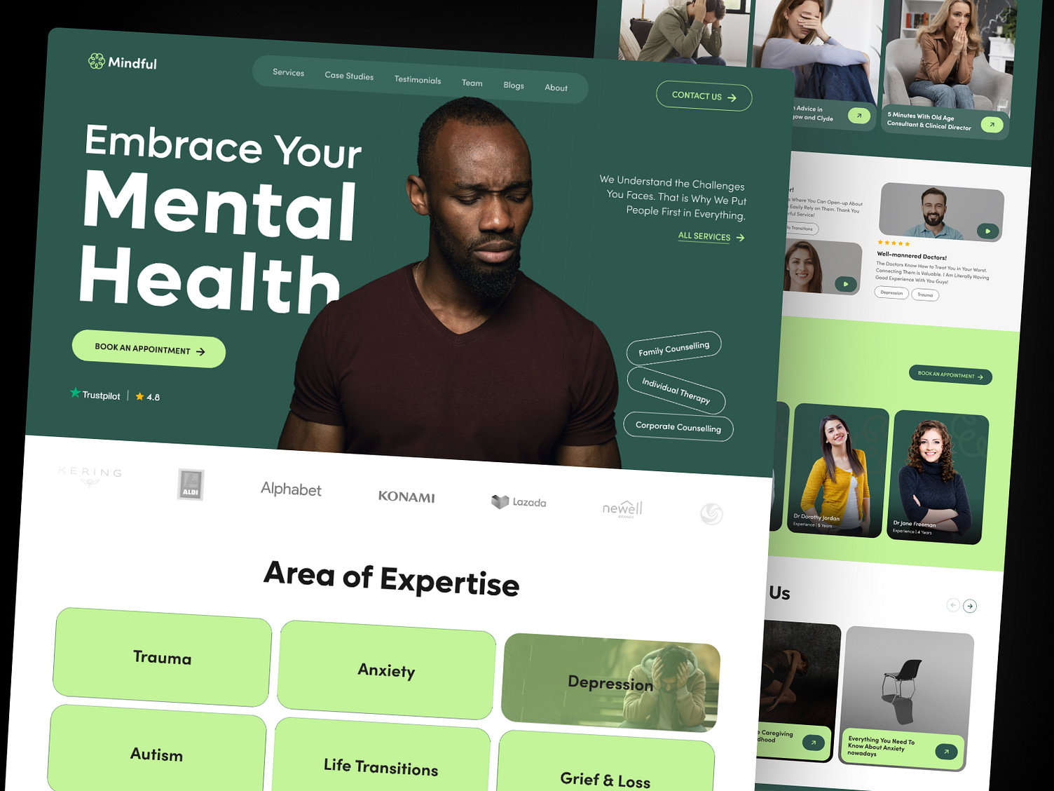 Mental Health 😇 Consulting Website Design by CMARIX on Dribbble