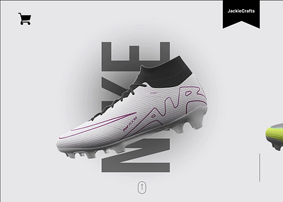NIKE Shoe UI Design 3d animation app appdesign apps branding designs graphic design logo motion graphics nike online shoe shoes ui ux webdesign website