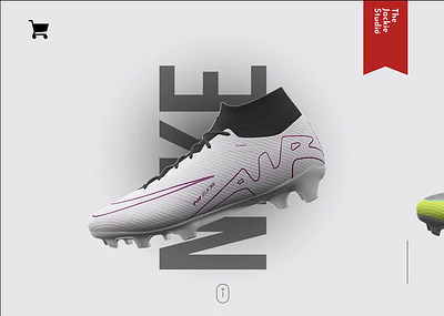 NIKE Shoe UI Design 3d addidas animation app appdesign apps branding football graphic design logo motion graphics nike online puma shoe shop sneakers ui us ux