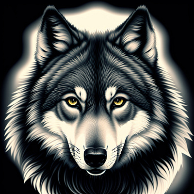 Wolf eyes animal graphic design wolf