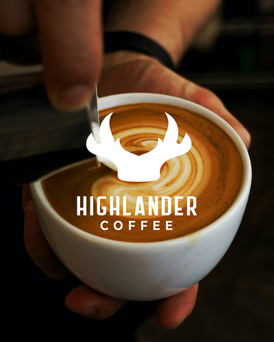 Highlander Coffee branding design graphic design illustration logo monogram typography vector