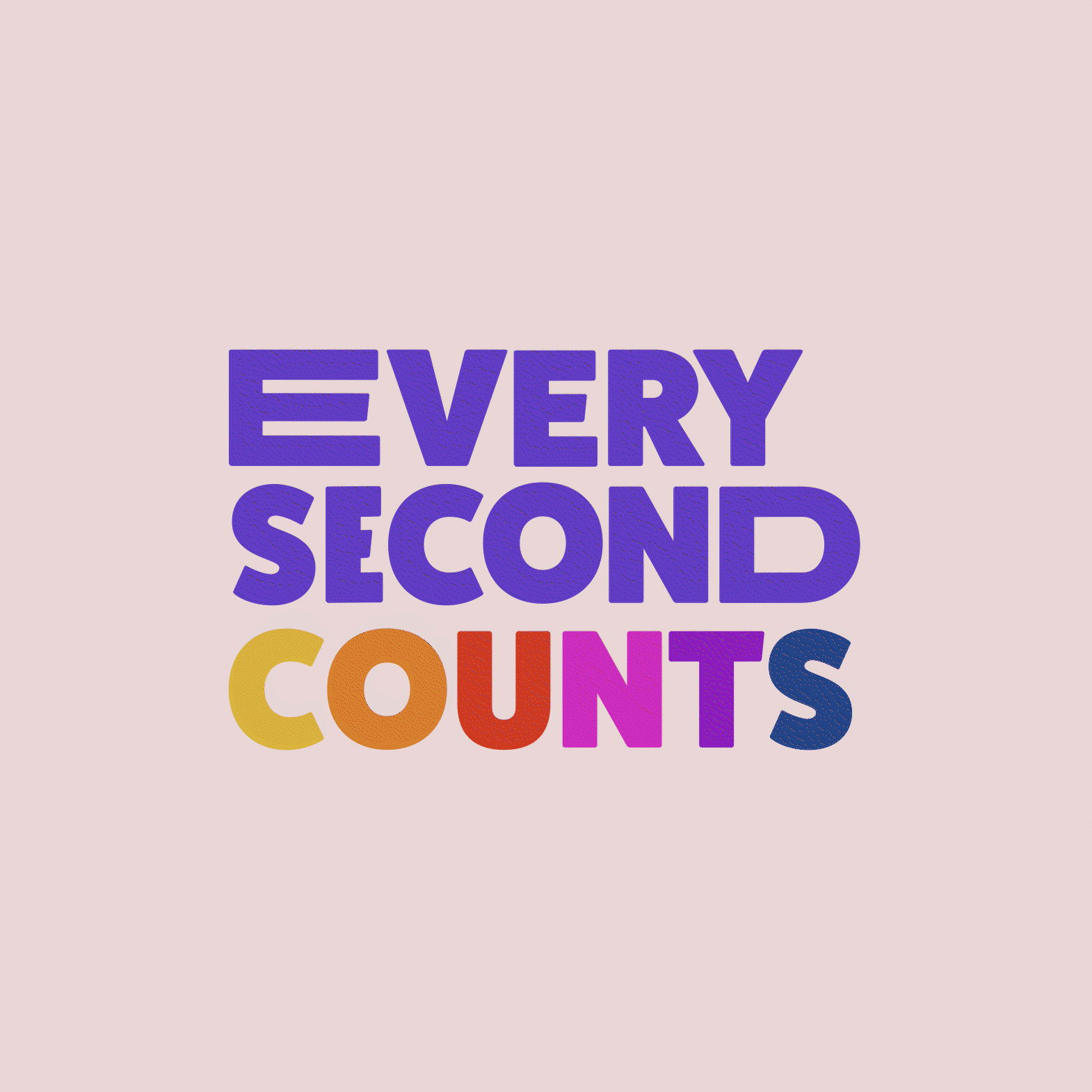 Every second counts animation design graphic design illustration motion graphics typography