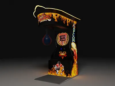 3D arcade boxing machine 3d arcade basketball machine retro street fighter