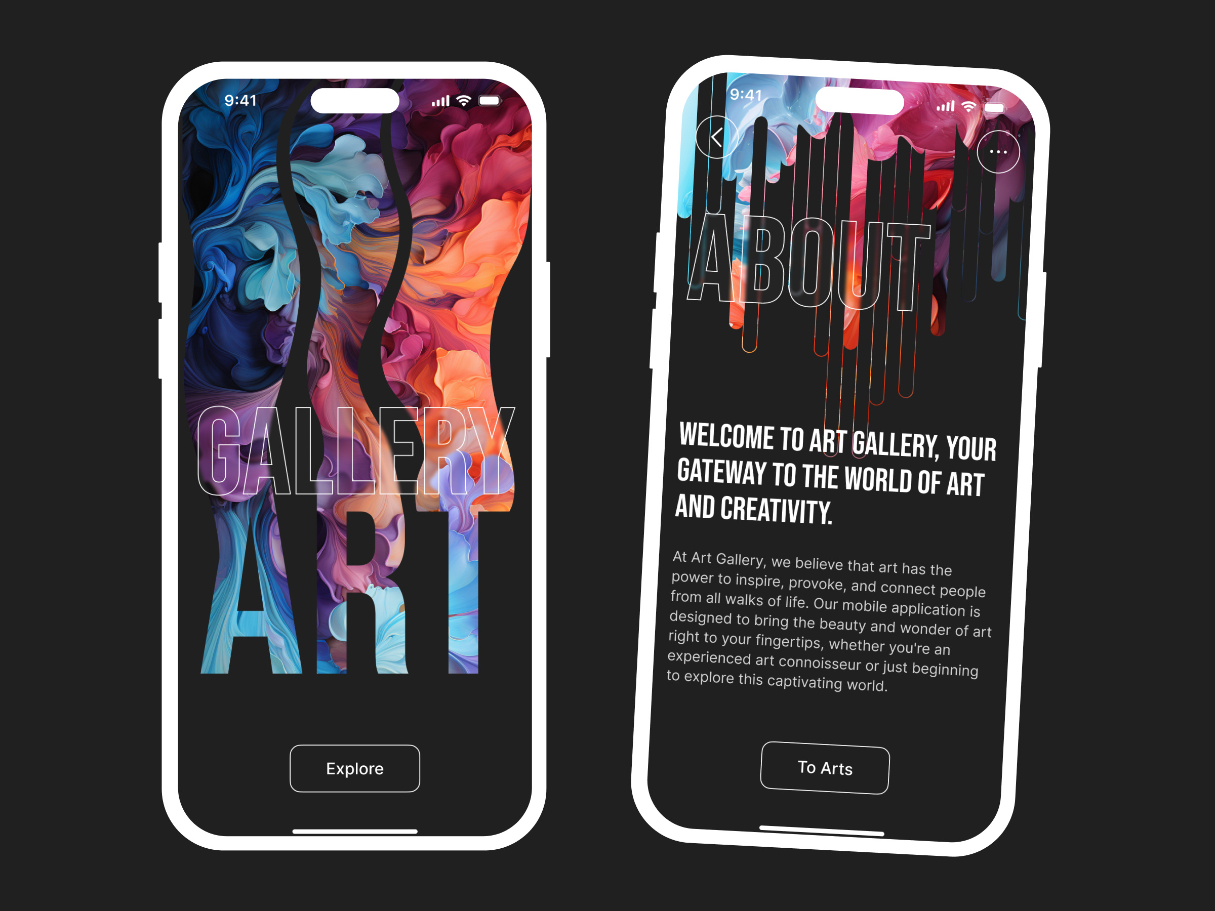 Art Gallery App by Aleksei Bykov for Lineup on Dribbble