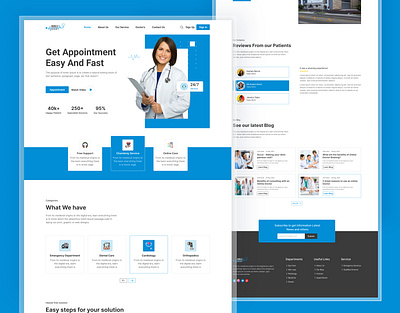 Doctor Appointment Landing Page Design adobe xd doctor appointment doctor landing page figma design graphic design graphiczahangir hero section landing page medical landing page prototype responsive design ui expert uxui web page website website design zahangir zahangir hossain