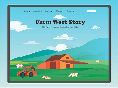 The Farm Story Illustration artwork design design graphic farm illustration flat graphic design illustration illustrator vector