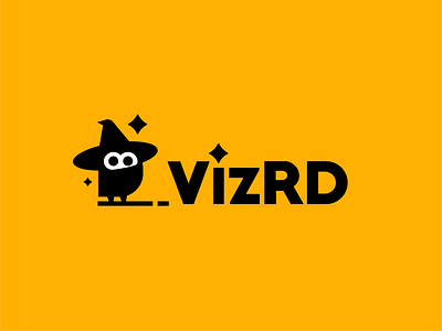 vizrd bird cute design hat logo owl software star tech technology wizard