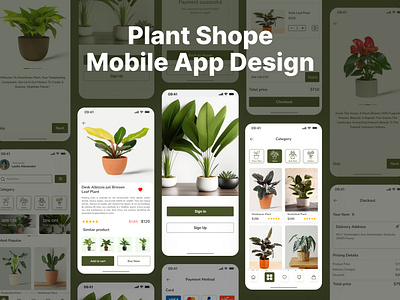 Plant Shope Mobile App UI Design adobe xd figma design graphic design graphiczahangir mobile app mobile app design plant app design plant shop plant shop mobile app prototype responsive design tree plant tree plant moble app tree plant shop ui ui design zahangir zahangir hossain