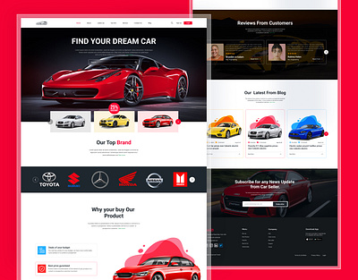 Car Sale Landing Page Design car sale hero section car sale landing page car salling landing page car selling car selling website car wash car wash landing page car washing landing page car washing website graphiczahangir hero section landing page landing page design prototype responsive design ui design uxui zahangir zahangir hossain