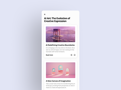 Articles view screen articles view dailyui ui design uidailychallenge