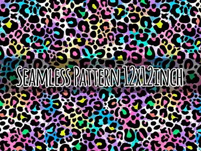 Colorful Leopard Print Seamless Pattern, Colorful Pattern abstract animal colorful fabric graphic design illustration leopard leopard print leopard texture paper pattern seamless pattern sublimation sublimation png t shirt design textile texture watercolor