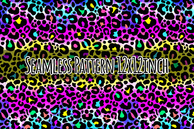 Leopard Seamless Pattern, Hand Drawn Colorful Leopard Paper colorful colorful leopard fabrict gradient graphic design hand drawn illustration leopard pattern print seamless seamless pattern sublimation sublimation png t shirt t shirt design textile texture wall art wall print
