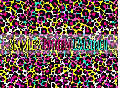 Leopard Seamless Pattern, Colorful Leopard Print abstract cheetah colorful graphic design hand drawn illustration leopard paper paper pack pattern pink print seamless seamless pattern sublimation sublimation png summer t shirt design tropical