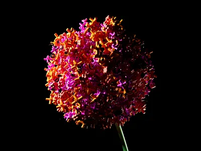 Flower 3d c4d crislabno design graphic design illustration render
