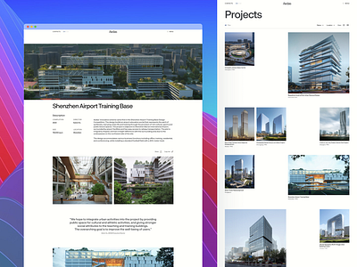 Architectural buro website redesign architectural buro design figma redesign ui uidesign