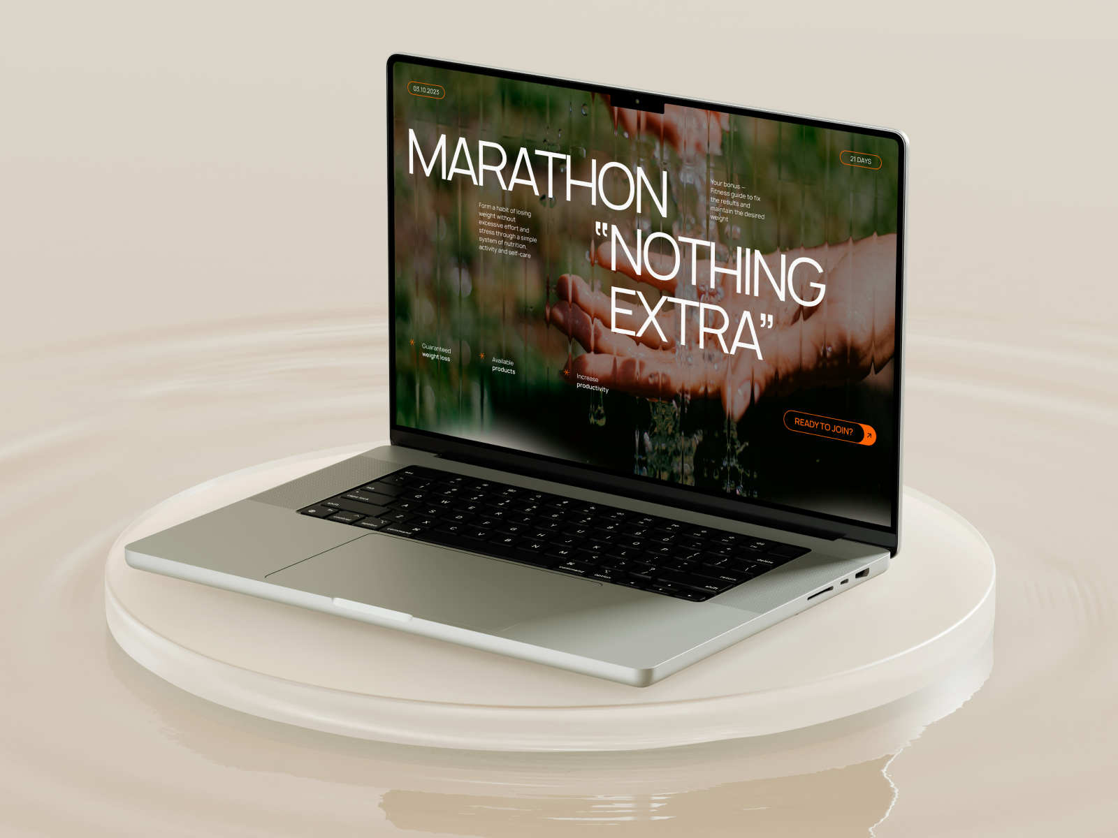 Landing Page for Marathon // Website Concept by Nadia Aidymyrova on