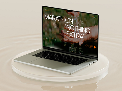 Landing Page for Marathon // Website Concept concept design designer healthy illustration landing landing page marathon ui uiux ux web webdesign website