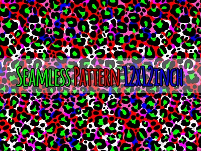 Hand Drawn Leopard Seamless Pattern, Leopard Print Pattern abstract cheetah colorful digital art fabric graphic design illustration leopard neon colorful paper pattern print seamless seamless pattern sublimation sublimation png t shirt design textile texture watercolor