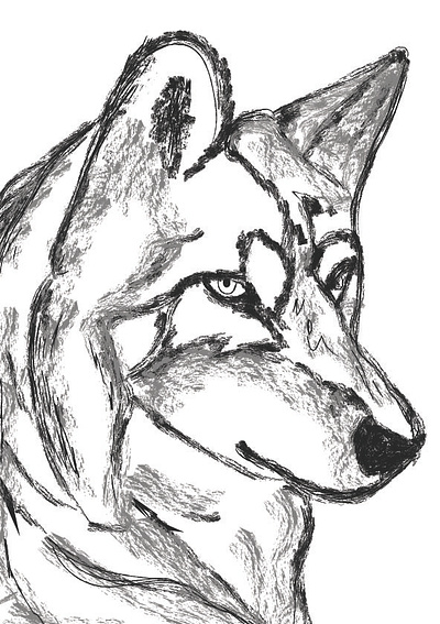 Sketch of a dog art digital sketch drawing graphic design hand sketch logo sketch