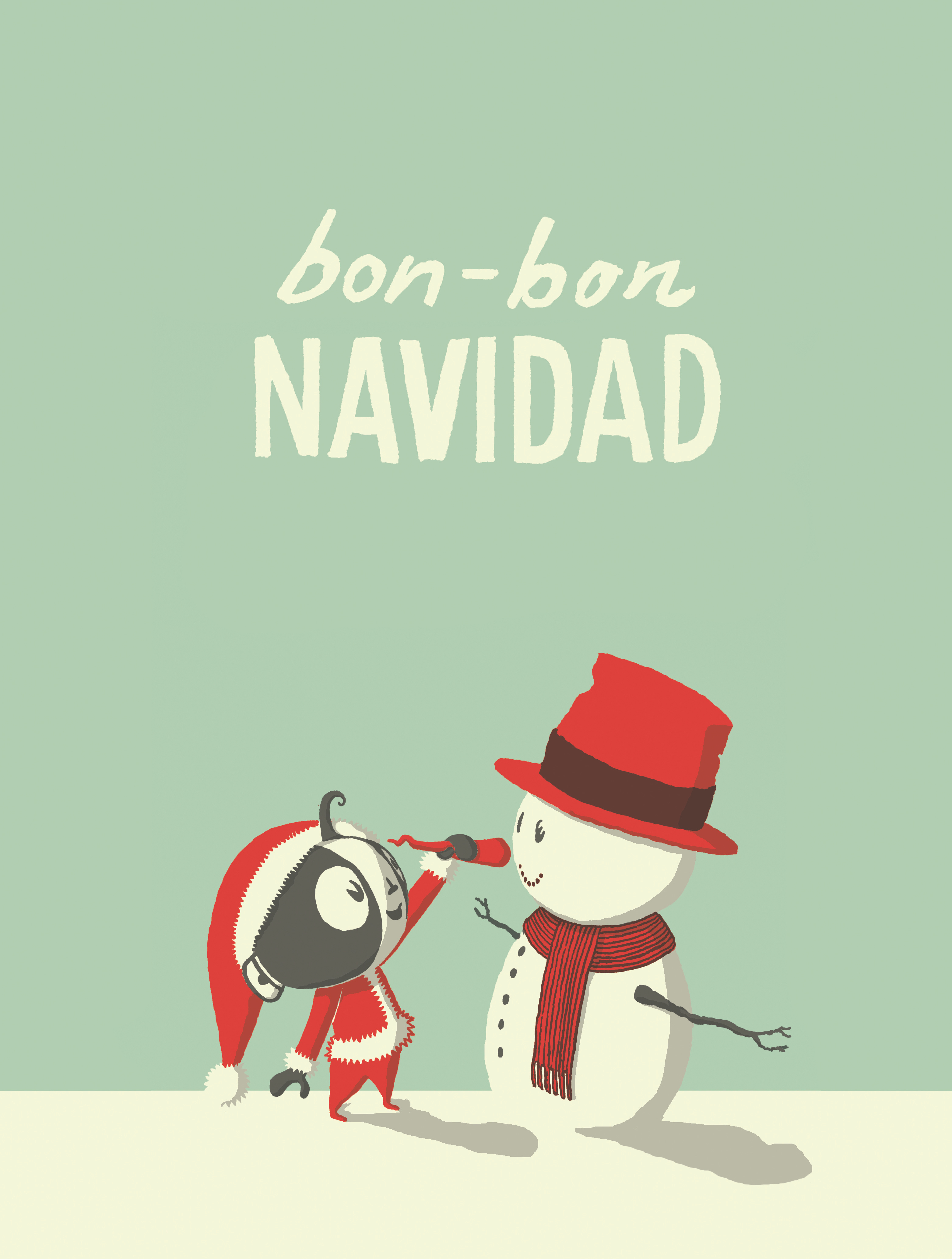 Bon-Bon NAVIDAD children book illustration childrens book childrens illustration christmas illustration spinglefrank zubert