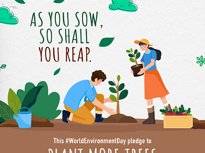 World Environment Day Plant More Trees animation branding environment environment day graphic design logo motion graphics plant tree worldenvironment day