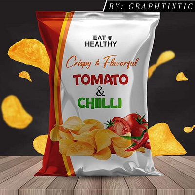 Chips pack design designer graphic designer packaging packaging design