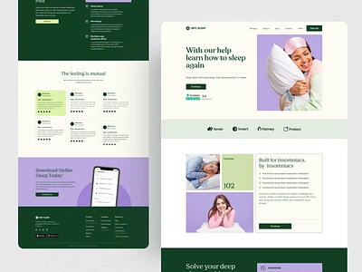 Sleep cycle improvement Landing Page create medical care website dribbble health care branding health care industry health care ux health care website healthcare healthcaredesign how to sleep landing page medical medical care minimal landing page sleep web header webflow website design