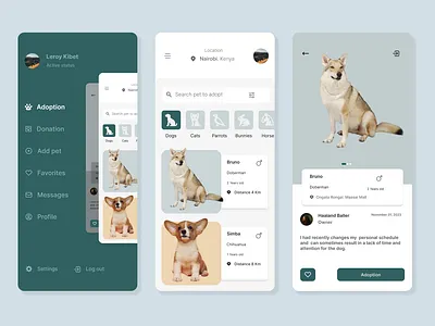 Pets Mobile App Ui app branding design graphic design illustration logo typography ui ux vector