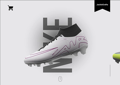 NIKE Shoe UI Design 3d adidas animation app application apps branding games graphic design logo motion graphics nike online puma shoes sneakers sports ui web website