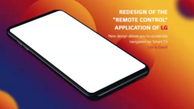 Redesign of the "Remote control" app of LG animation design mobile mobile design photoshop ui ux