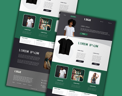 Fashion Brand UI/UX Website Design Template fashion products wireframing