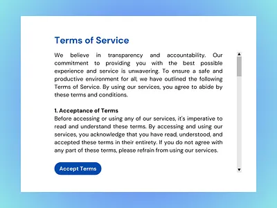 Daily UI 089 – Agree to Terms dailyui dailyui089 dailyuichallenge design graphic design terms terms of service ui