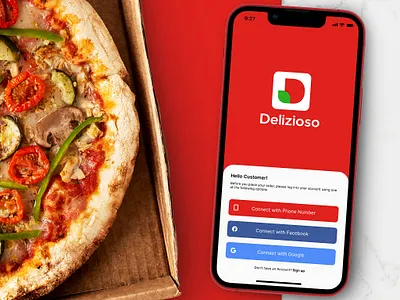 Restaurant App Design app design figma food fresh italian italy logo meal mobile modern order ordering pizza restaurant ui uiux ux