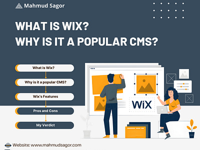 What is Wix, and why is it a popular CMS? mahmud sagor seo web design website design wix