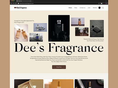 Landing Page for Luxury Perf Store landing page luxury perfume perfume product design ui ui design uidesign uxdesign figma uiux des ux design