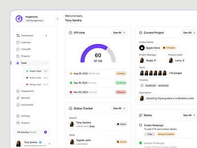 HR Management Dashboard dashboard dashboard design design figma ui uxui web design