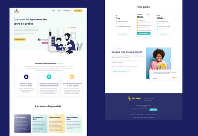 E-learning web design figma typography ui ux webdesign