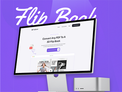 3D Flip Book Landing Page - Wordpress Plugin colorful design elementor figma landing page plugin ui ux web desogn webdesign website website design