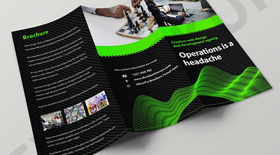 Operation Tri-Fold Brochure Template graphic design graphic folk graphicfolks logo mockup