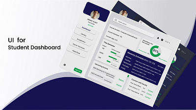 Dashboard for Students 3d animation branding dashboard figma graphic design illustration landing page logo product typography ui ux vector web design website