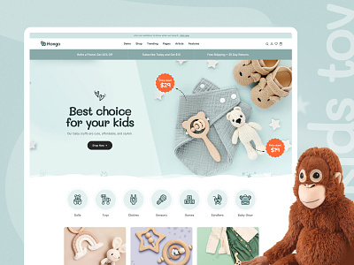 Hongo - Multipurpose Shopify Theme - Kids Toy Store decor ecommerce fashion grocery store jewellery kids toy store kidys shop shopify shopping theme toys watch