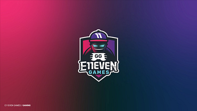 E11EVEN GAMES badge branding game gamer gaming hiphop illustration logo mascot shield streamer tech urban