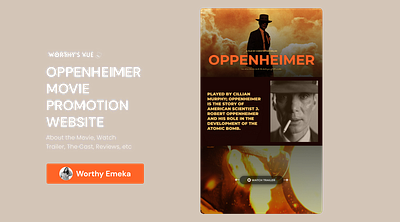 OPPENHEIMER MOVIE PROMOTION WEBSITE branding movie website oppenheimer ui