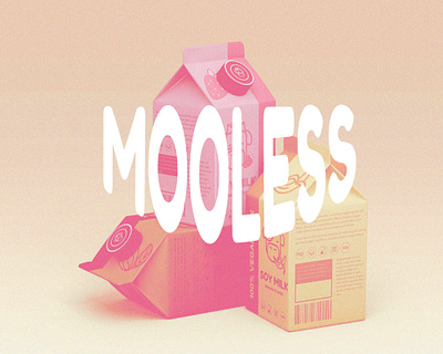 MOOLESS Vegan Milk adobe illustrator adobe photoshop graphic design packaging design product design