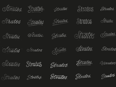 Stratos logotype calligraphy design hand lettering lettering logo logotype type typography ui